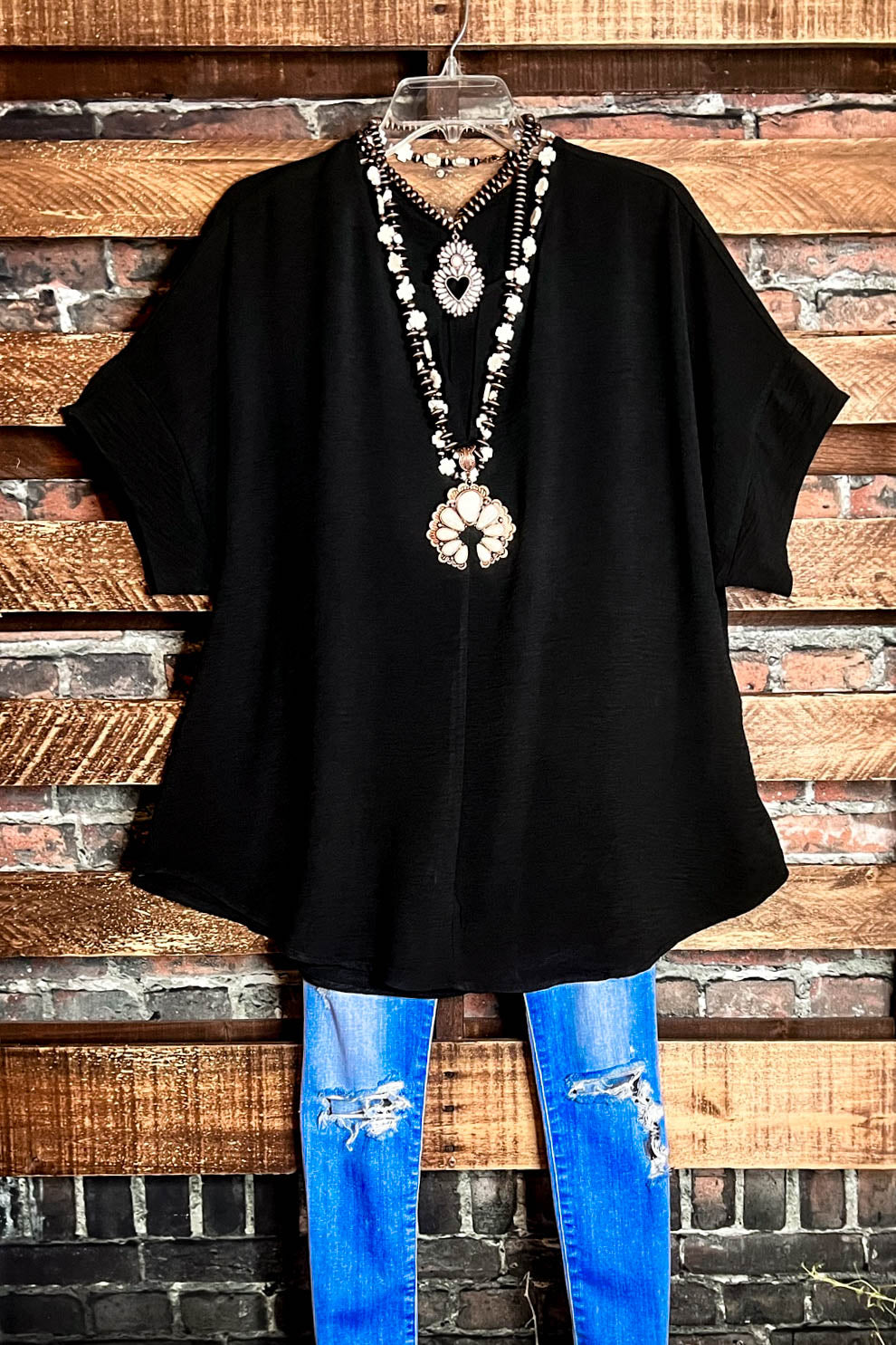 PERFECT OVERSIZED TUNIC BLACK------------SALE
