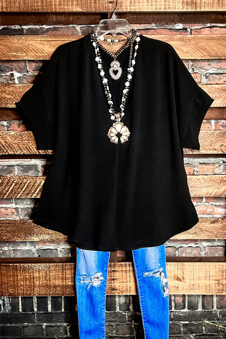 PERFECT OVERSIZED TUNIC BLACK------------SALE