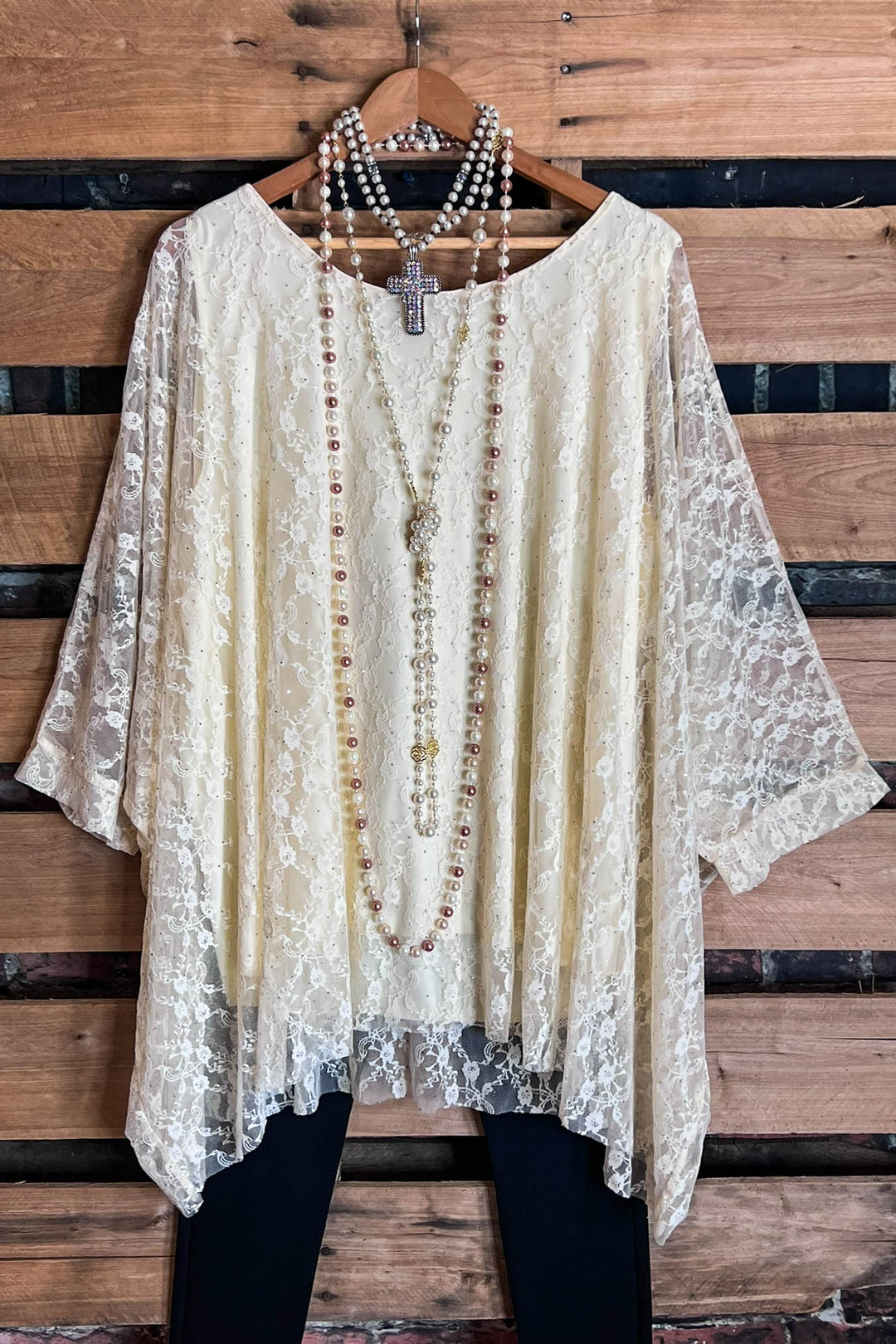 MY FANCY & FAB TIMELESS TUNIC IN BEIGE