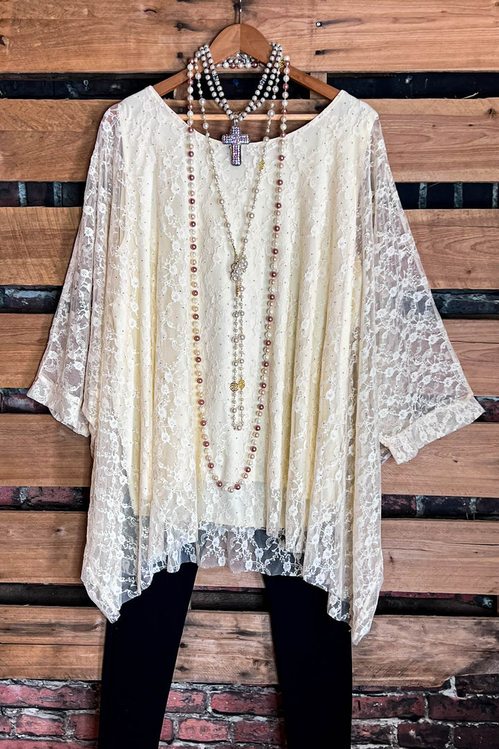 MY FANCY & FAB TIMELESS TUNIC IN BEIGE