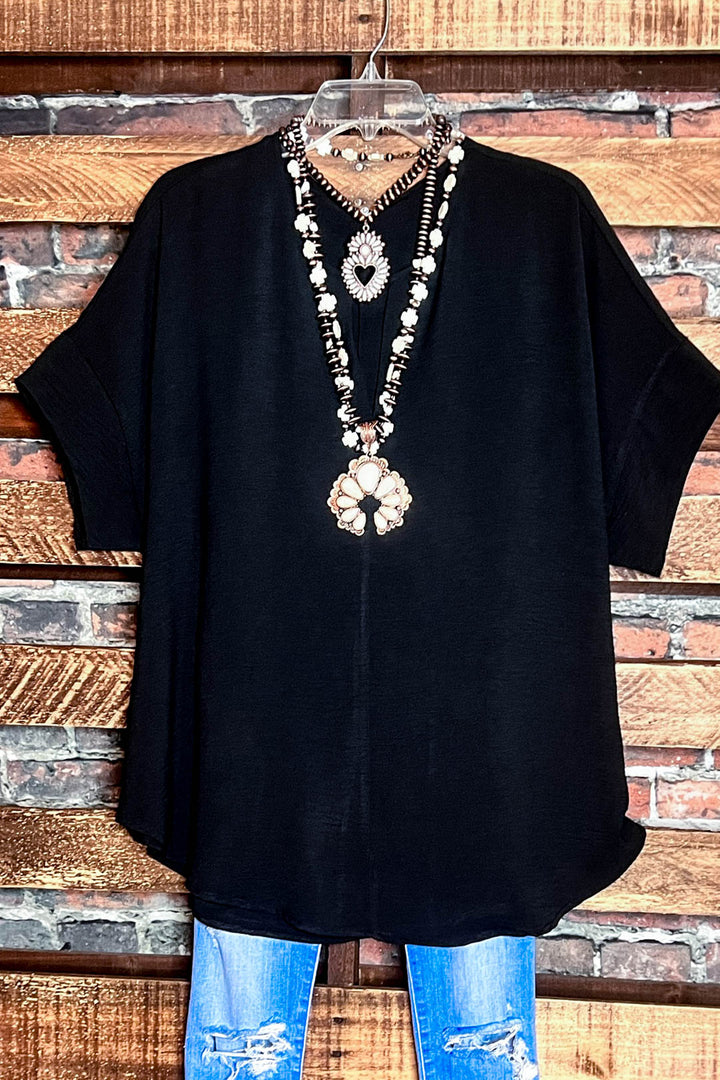 PERFECT OVERSIZED TUNIC BLACK------------SALE