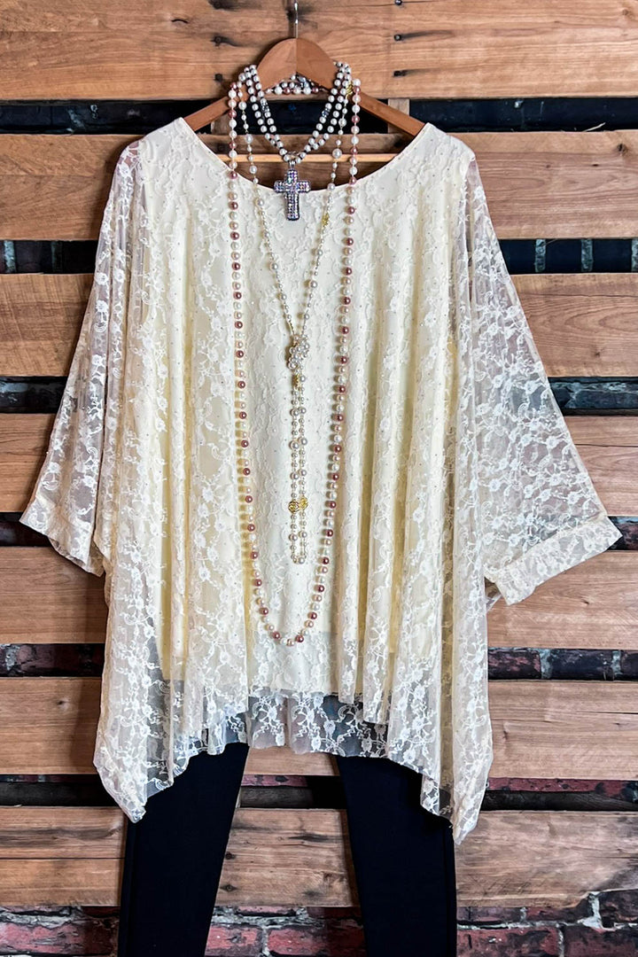 MY FANCY & FAB TIMELESS TUNIC IN BEIGE