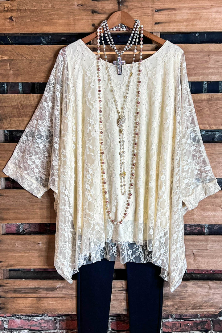 MY FANCY & FAB TIMELESS TUNIC IN BEIGE