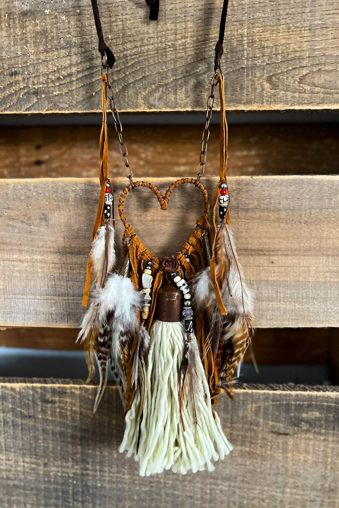 Heart Dream Catcher Artisan Handmade Necklace