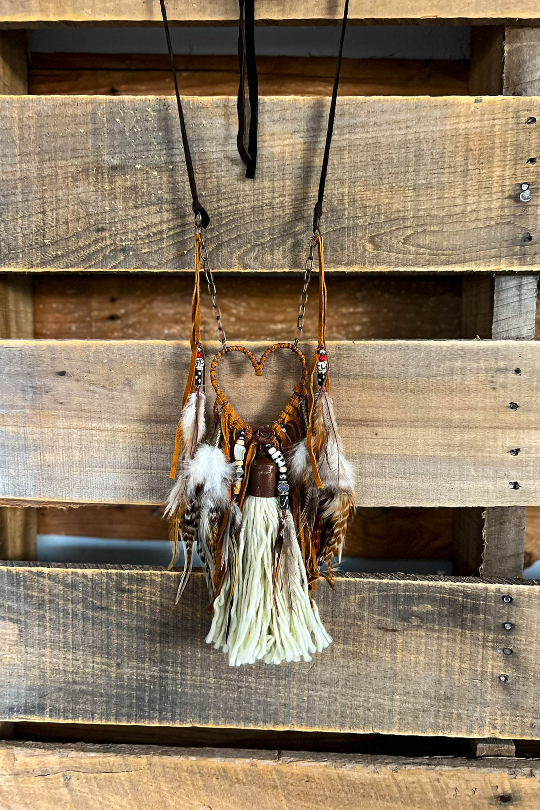 Heart Dream Catcher Artisan Handmade Necklace
