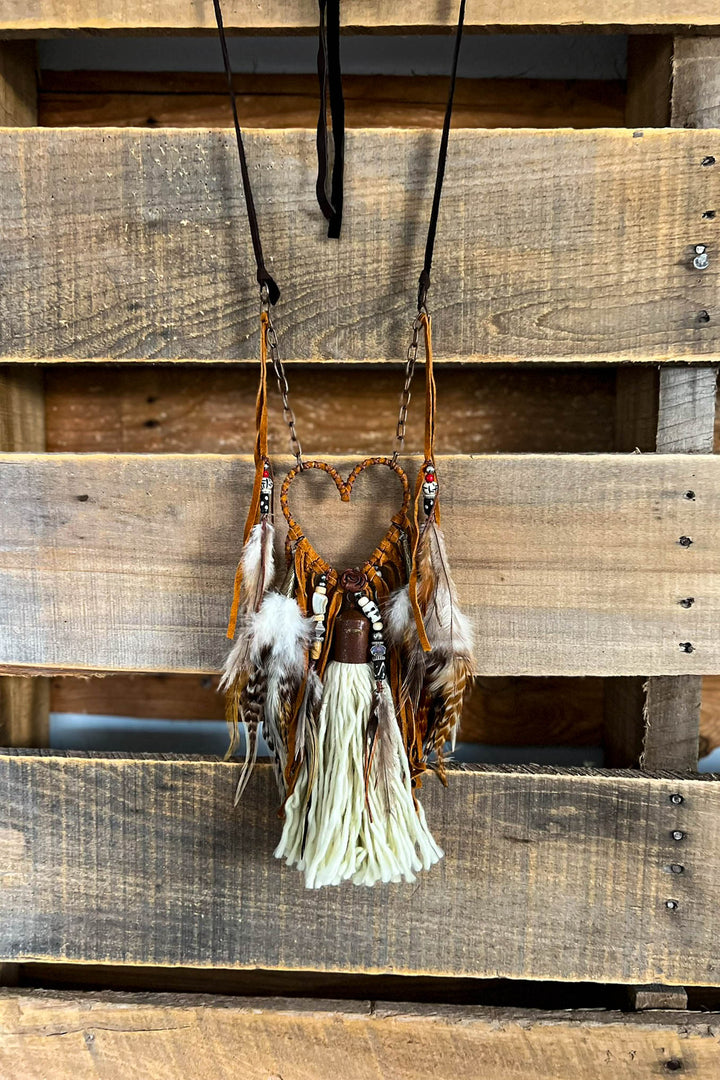 Heart Dream Catcher Artisan Handmade Necklace