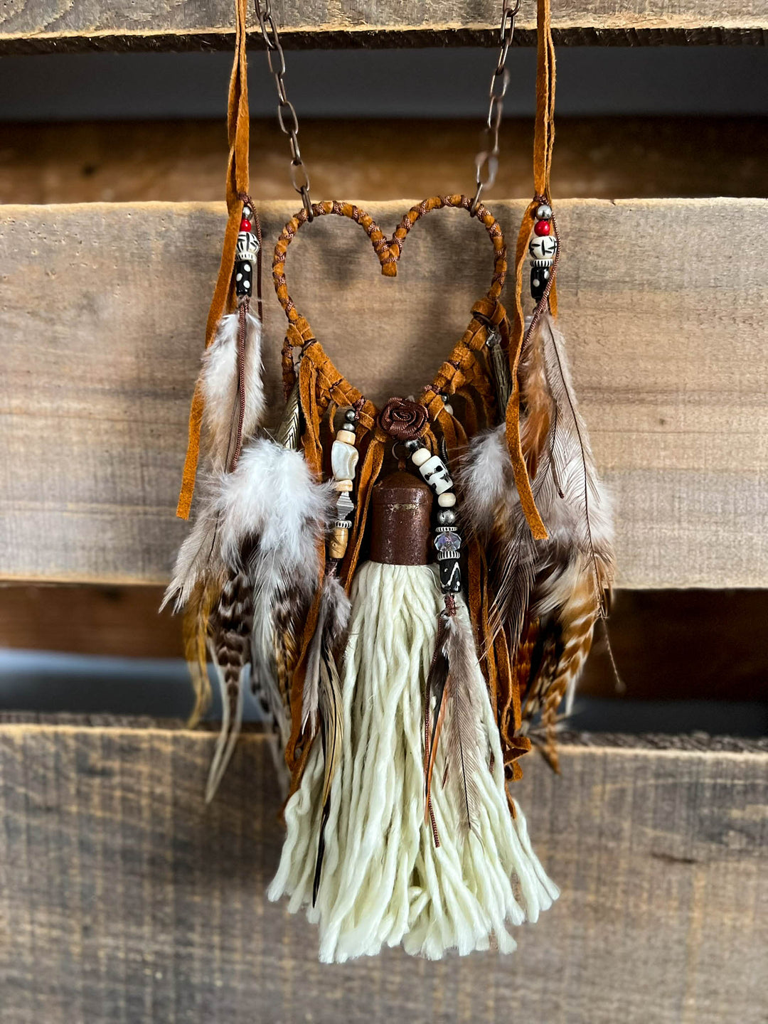 Heart Dream Catcher Artisan Handmade Necklace