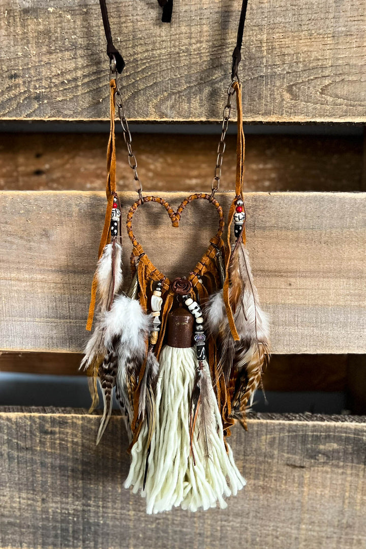 Heart Dream Catcher Artisan Handmade Necklace