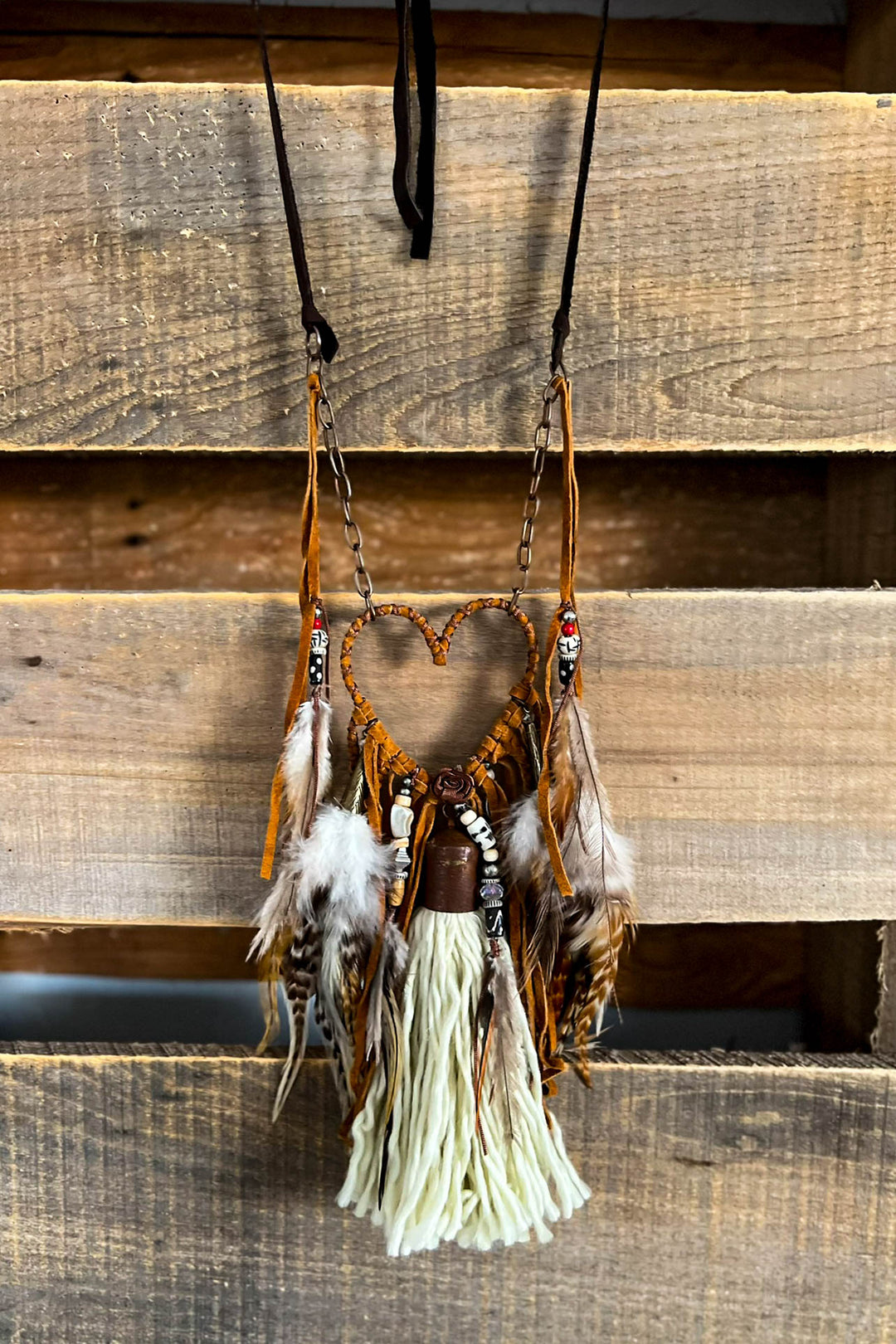 Heart Dream Catcher Artisan Handmade Necklace