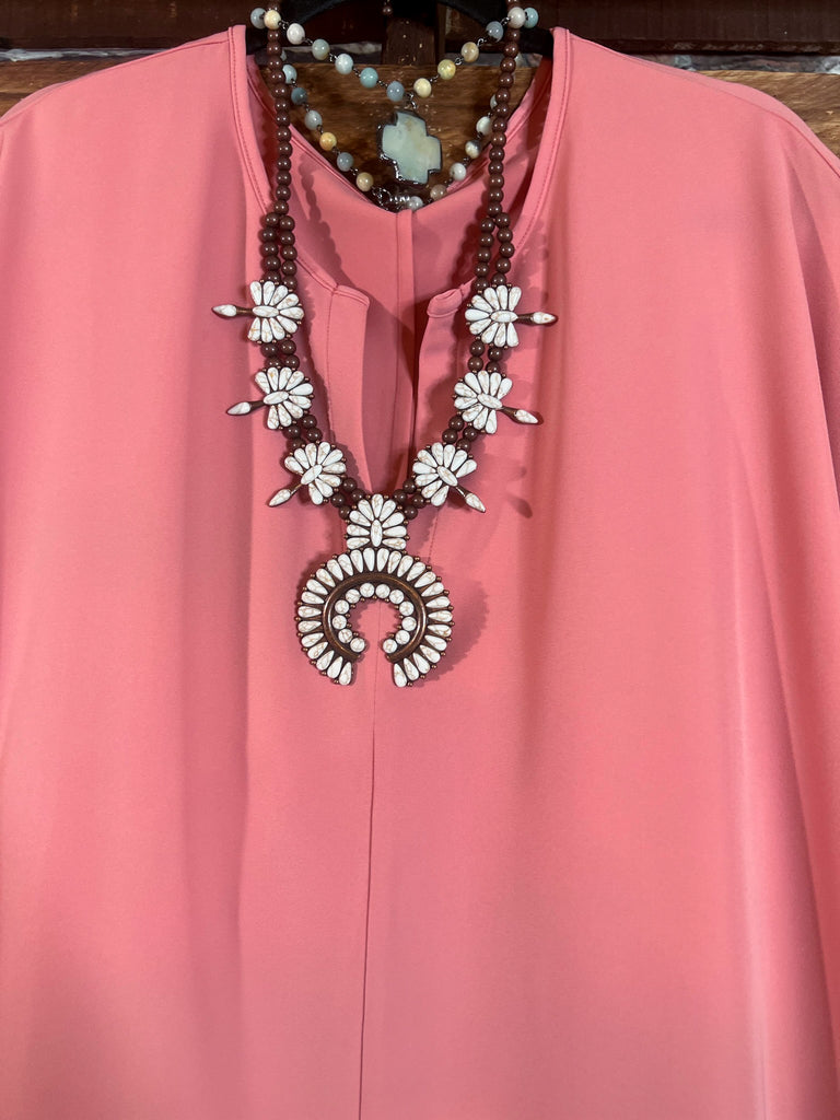 MY PERFECT DAY ASH ROSE BLOUSE