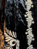 TIMELESS BEAUTY LUX VELVET EMBROIDERED KIMONO IN BLACK