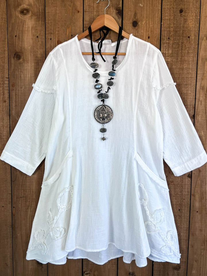 Light Spirit Vintage 100% Cotton Tunic