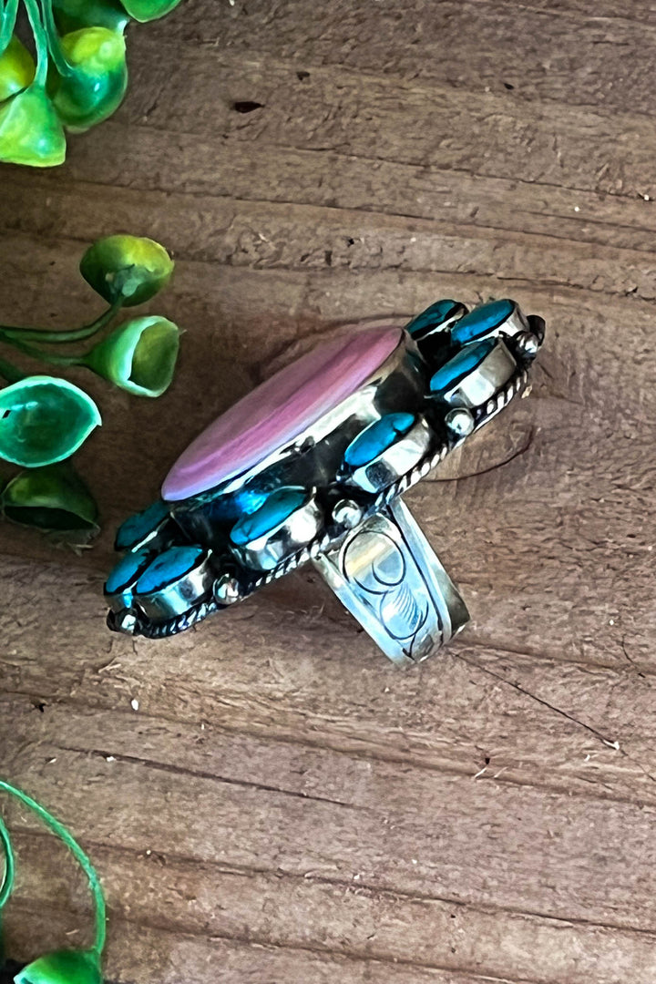 Forever Timeless Turquoise Handmade Ring German Silver