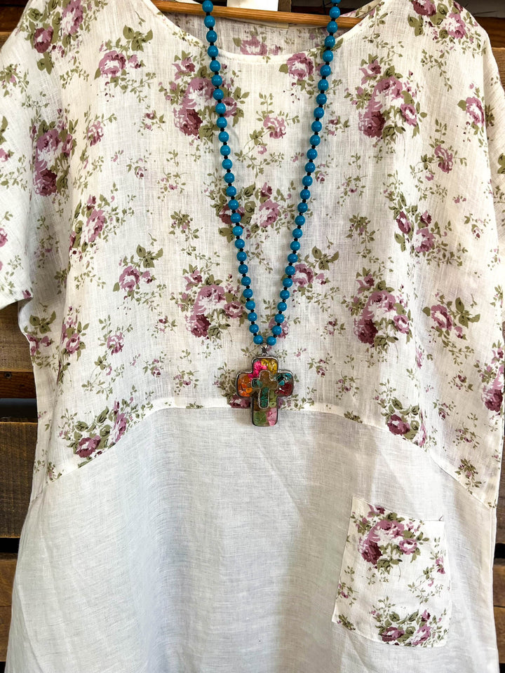 A Good Feeling Artisan Boho Necklace - Hand Made