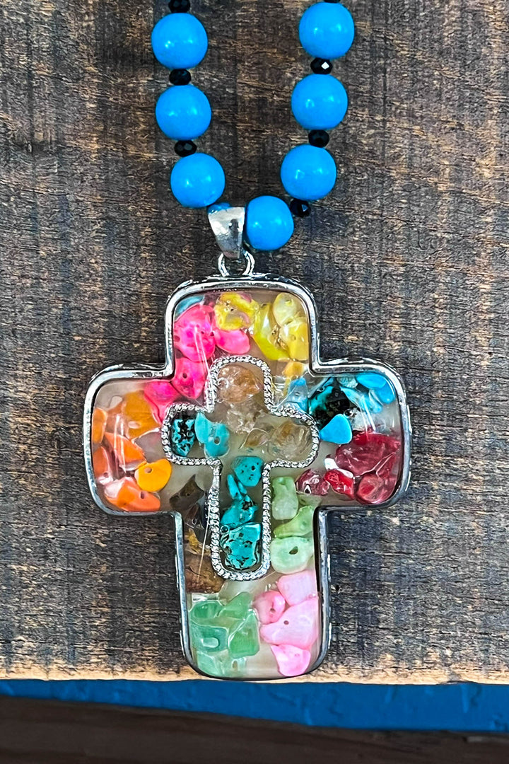 A Good Feeling Artisan Boho Necklace - Hand Made