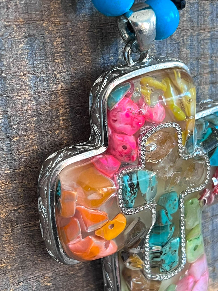 A Good Feeling Artisan Boho Necklace - Hand Made