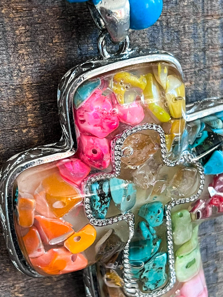 A Good Feeling Artisan Boho Necklace - Hand Made