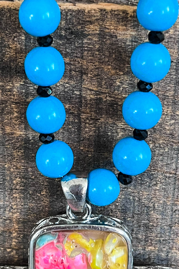 A Good Feeling Artisan Boho Necklace - Hand Made