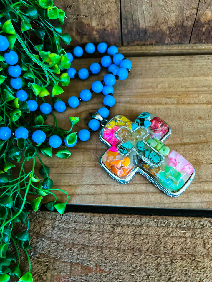 A Good Feeling Artisan Boho Necklace - Hand Made