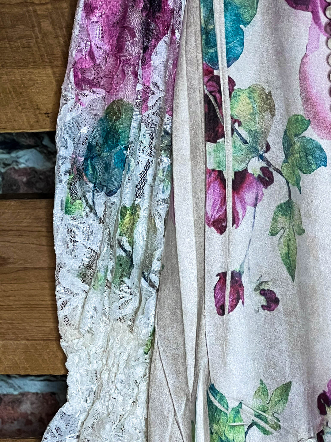 Rose Petal Lux Multi-Color Faux Suede Tunic