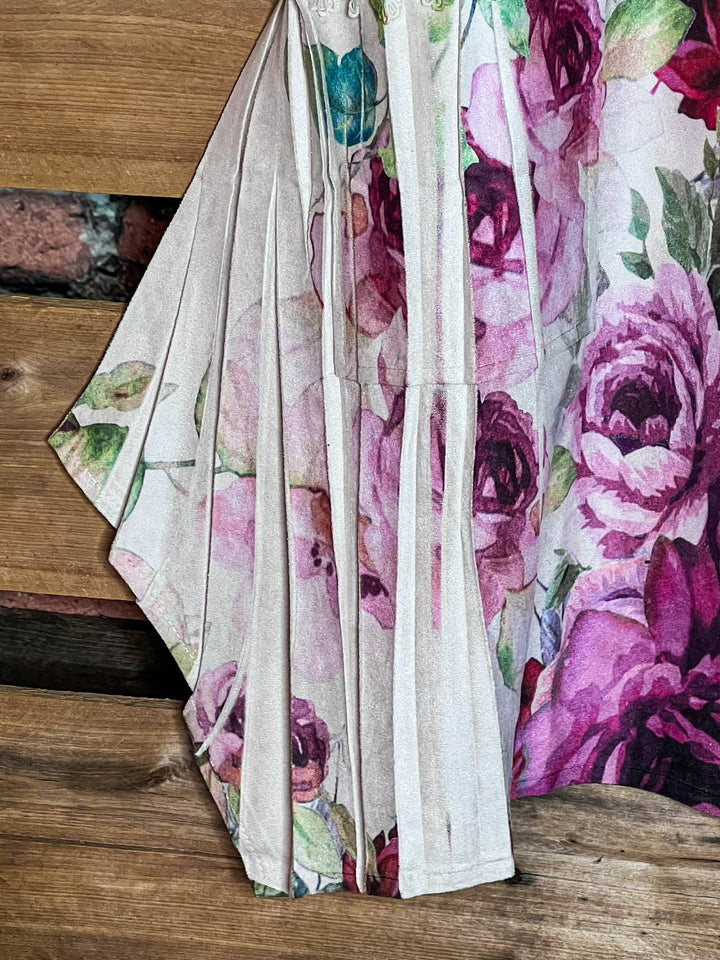 Rose Petal Lux Multi-Color Faux Suede Tunic