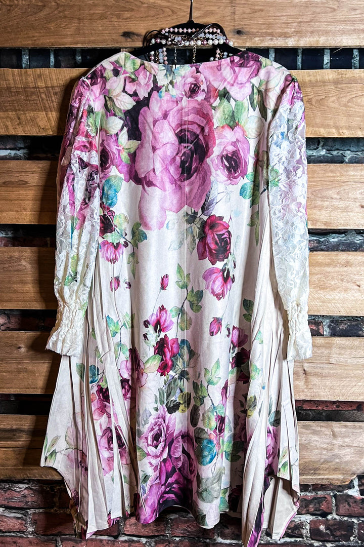 Rose Petal Lux Multi-Color Faux Suede Tunic