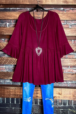 FOREVER PERFECTLY SIMPLE & OVERSIZED T-TUNIC IN MOCHA