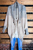 FLEUR D' CACTUS BOHO BLUE & BEIGE CARDIGAN RUANA