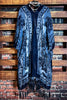 LA VIE BOHEME NAVY BLUE VELVET BURNOUT KIMONO