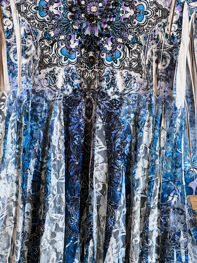 For The Best Suede & Lace Midi Jacket Cardi