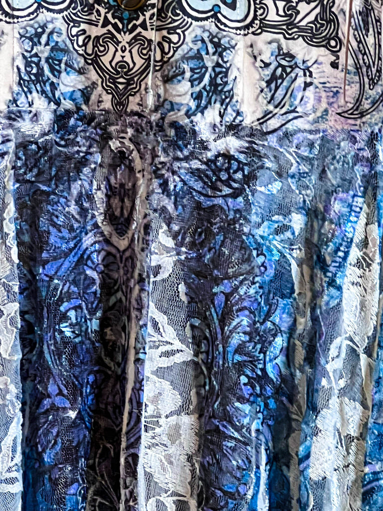 For The Best Suede & Lace Midi Jacket Cardi