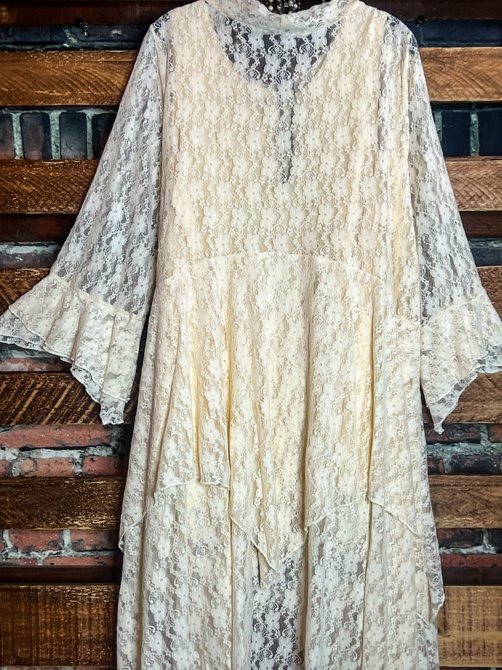 Lovely Days Vintage -Inspired Beige Lace Jacket Cardigan