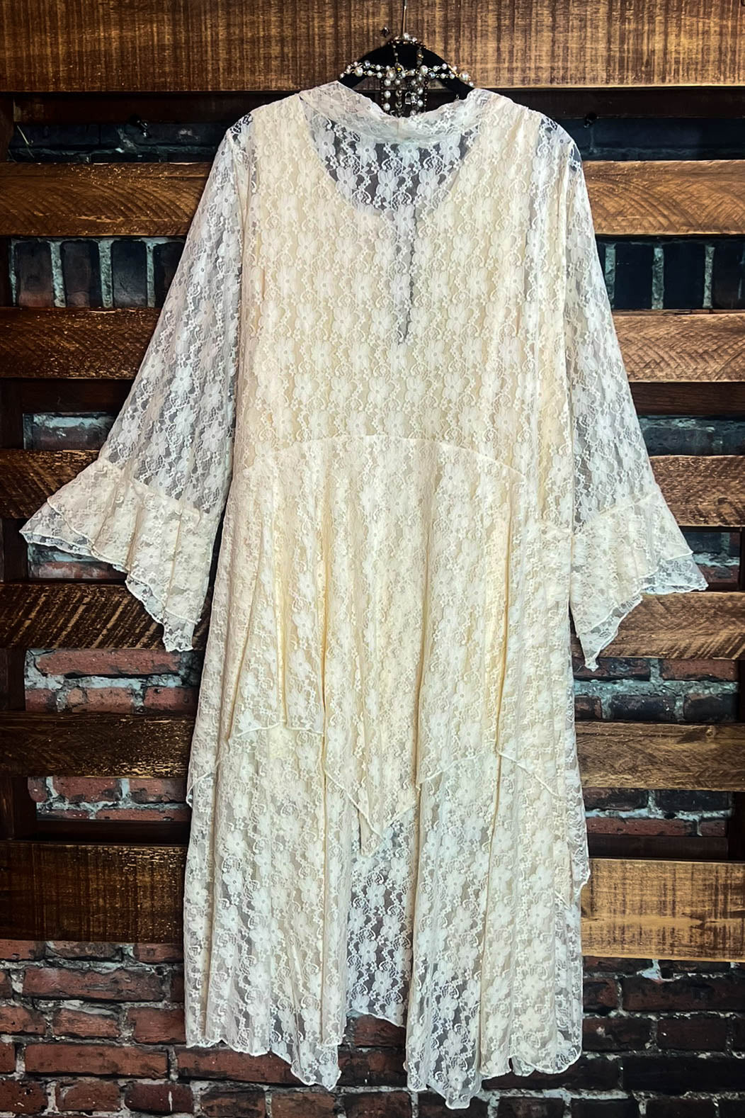 Lovely Days Vintage -Inspired Beige Lace Jacket Cardigan