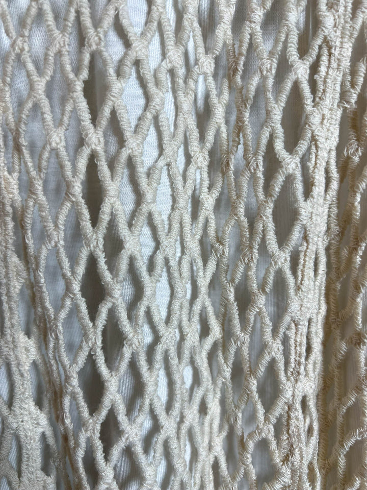 LOVELY DAYS CROCHET CARDIGAN IN BEIGE NATURAL