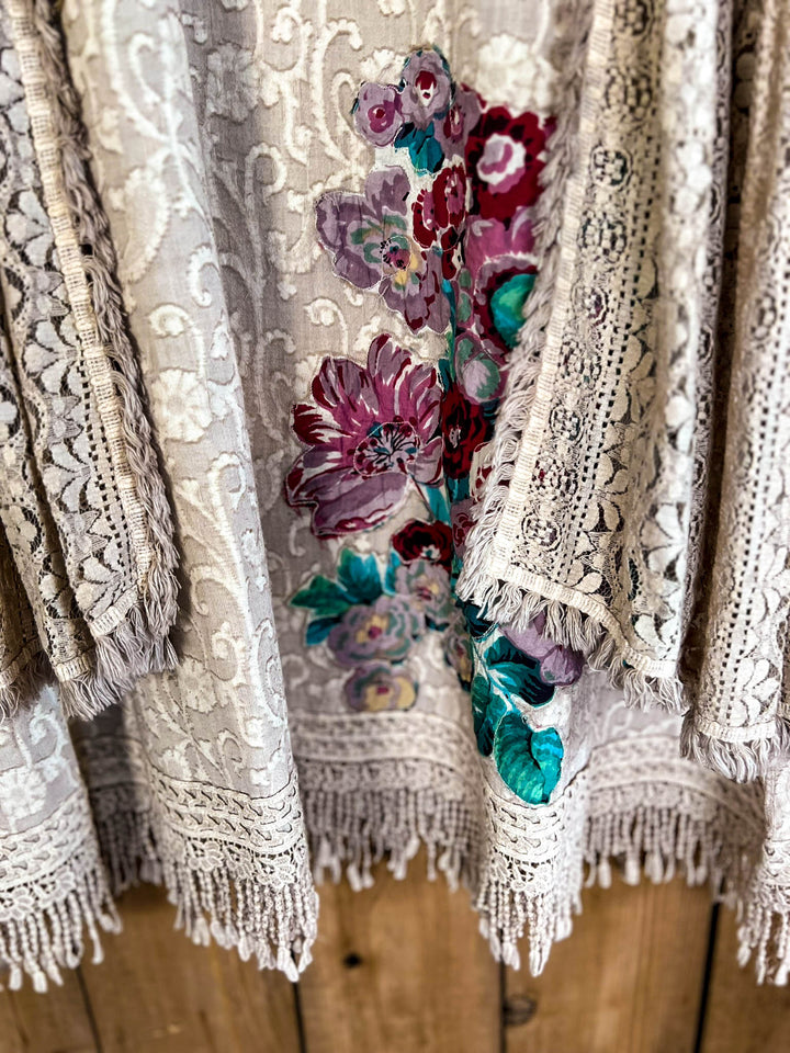 Abbey 100% Cotton Vintage Inspired Dress - Natural