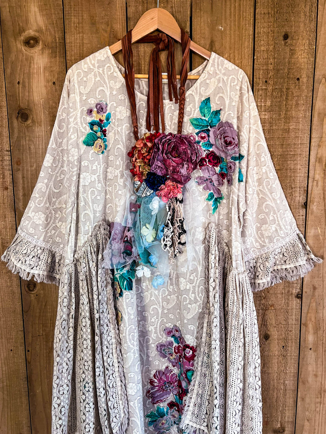 Abbey 100% Cotton Vintage Inspired Dress - Natural