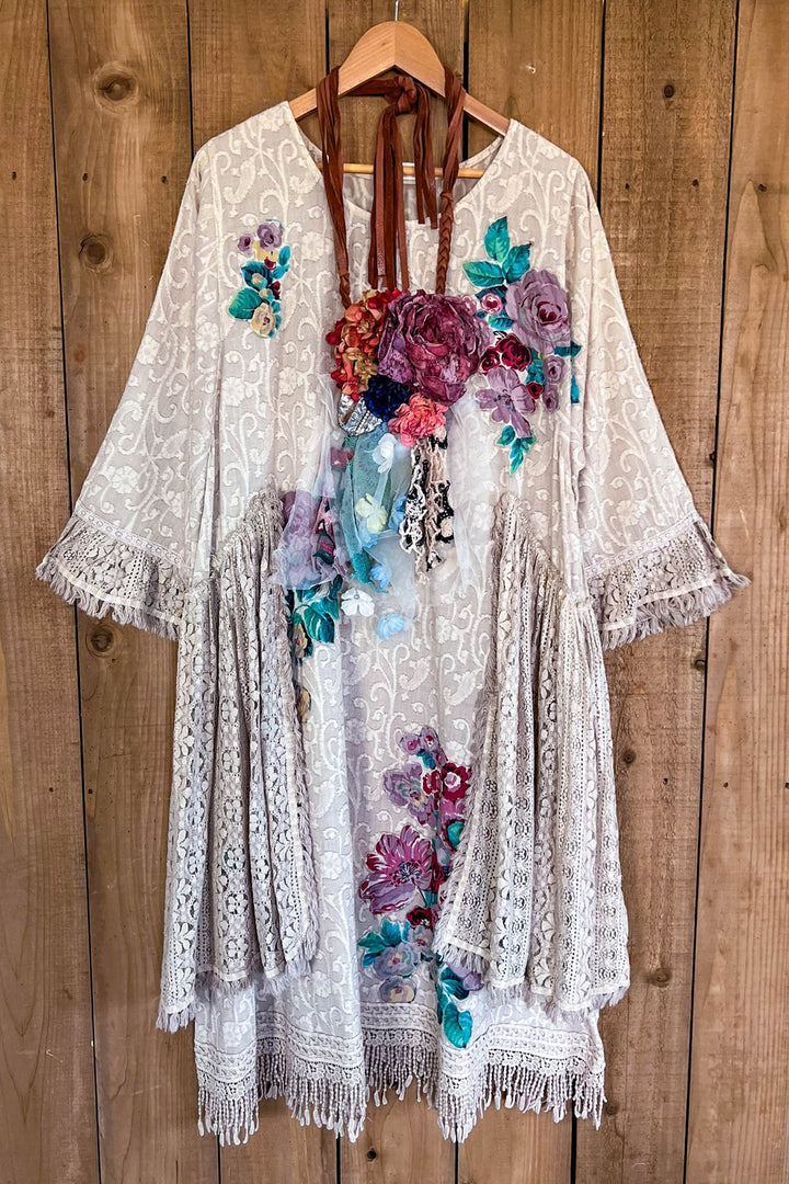 Abbey 100% Cotton Vintage Inspired Dress - Natural