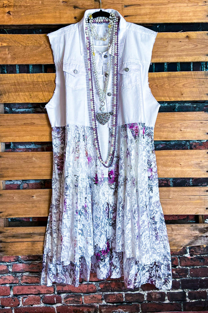 A LOVE THAT WILL LAST FOREVER FAB LACE LONG VEST
