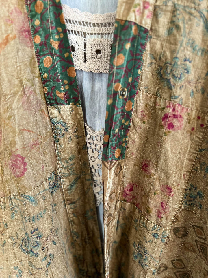 Meadow Wind Vintage Patchwork  Jacket Kimono