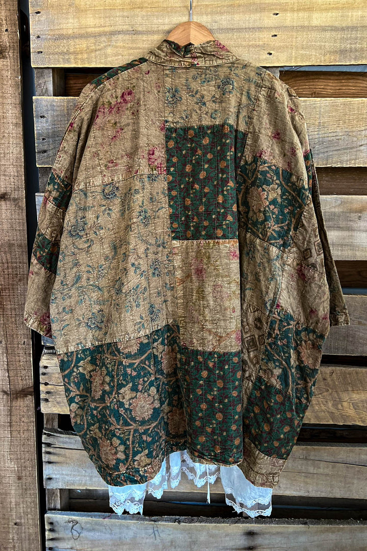 Meadow Wind Vintage Patchwork  Jacket Kimono