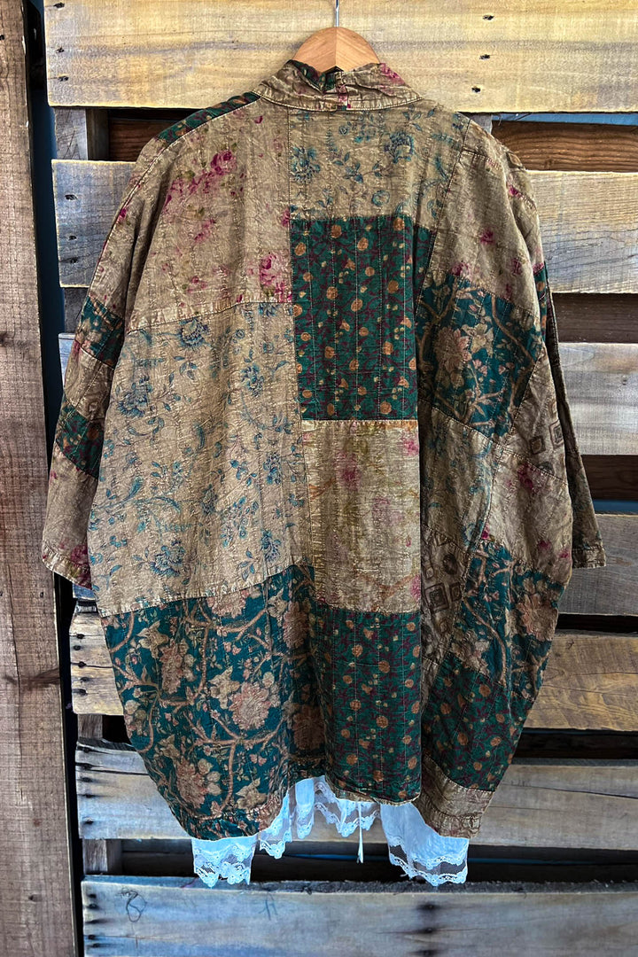 Meadow Wind Vintage Patchwork  Jacket Kimono