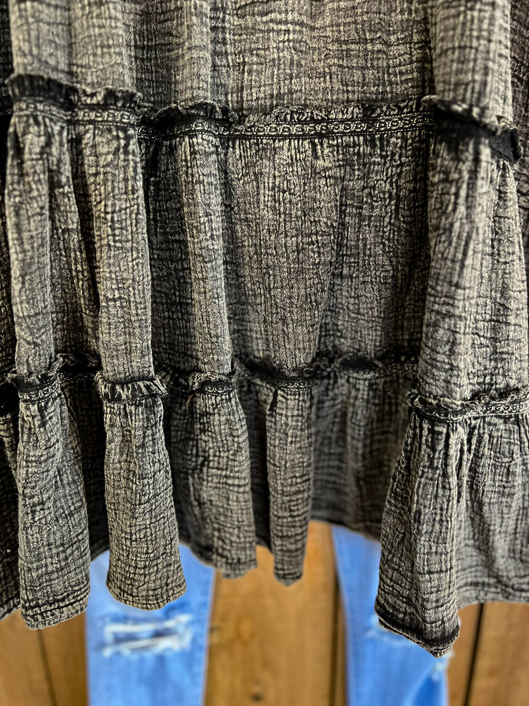 Moon Shade Vintage 100% Cotton Tunic - Stone