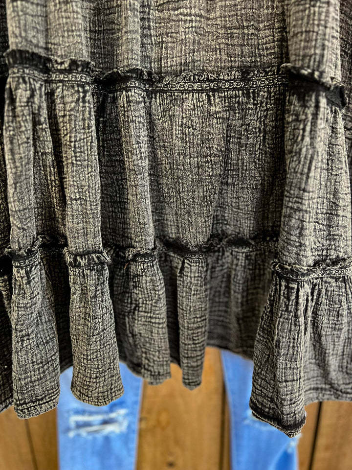 Moon Shade Vintage 100% Cotton Tunic - Stone