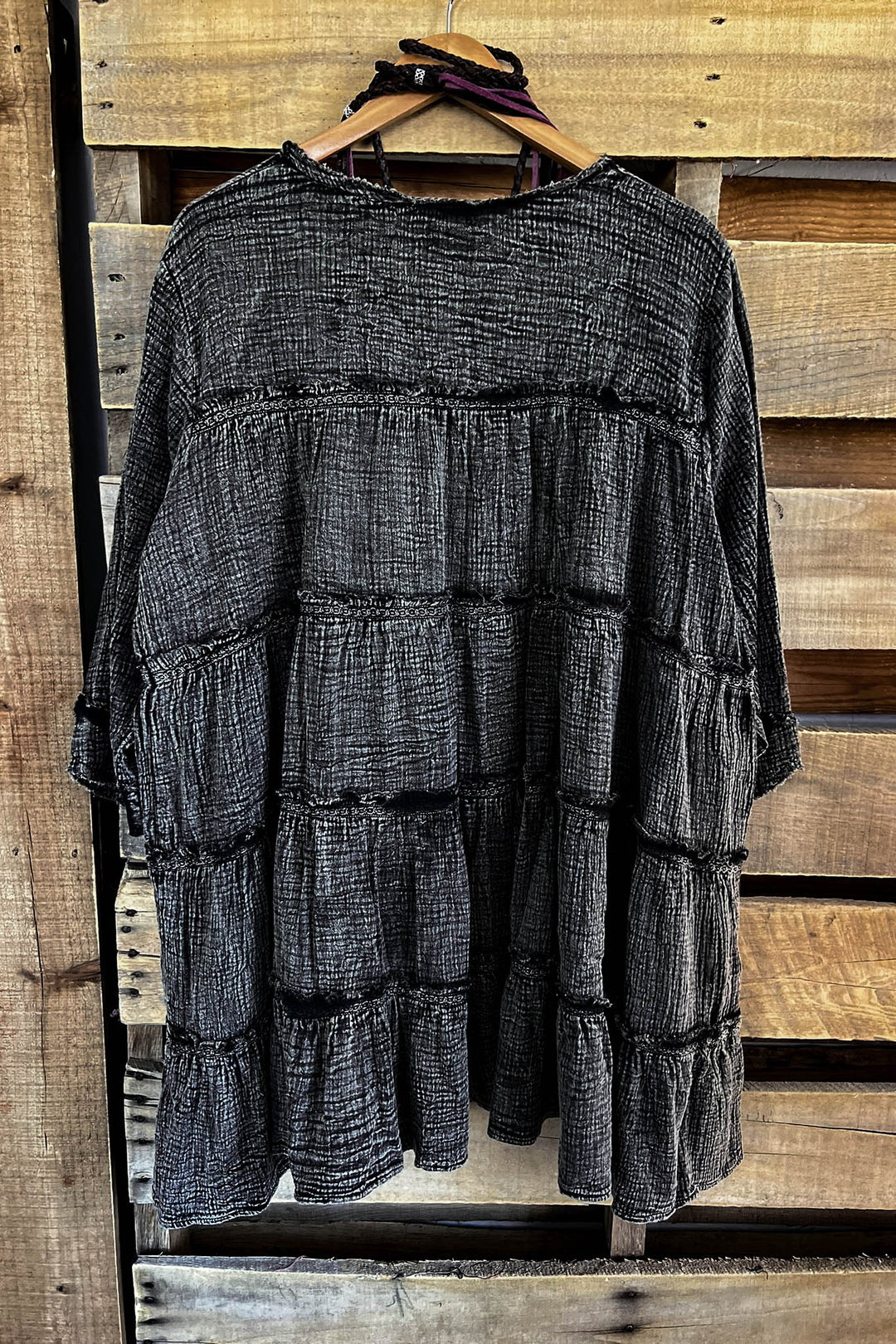 Moon Shade Vintage 100% Cotton Tunic - Stone