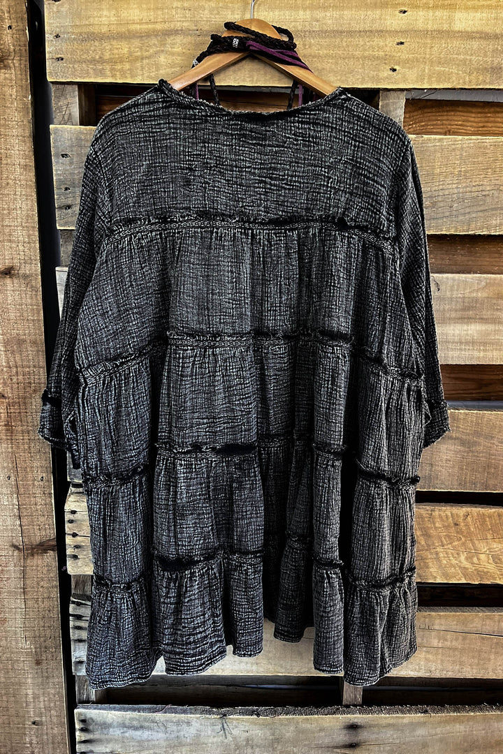 Moon Shade Vintage 100% Cotton Tunic - Stone