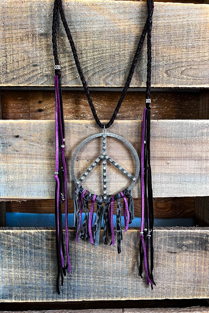 Peace and Love Bohemian Necklace