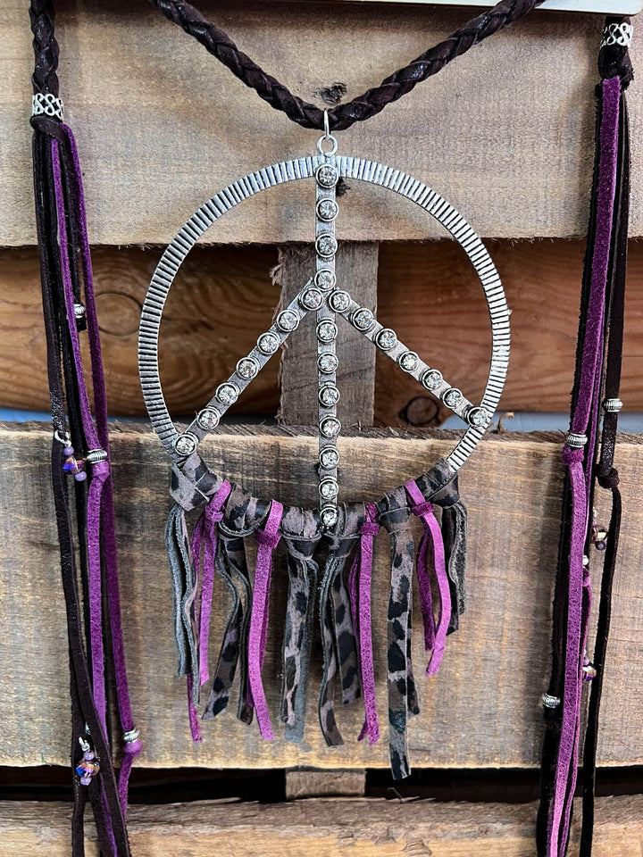 Peace and Love Bohemian Necklace