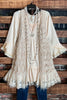 ALWAYS MY SWEETEST LOVE LACE AND CROCHET VEST IN BEIGE