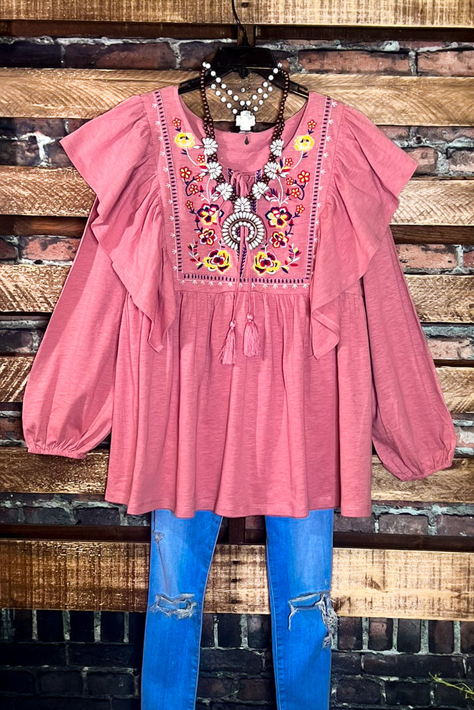 IT ALL BEGINS WITH LOVE DESERT ROSE BABYDOLL TUNIC – Life is Chic Boutique