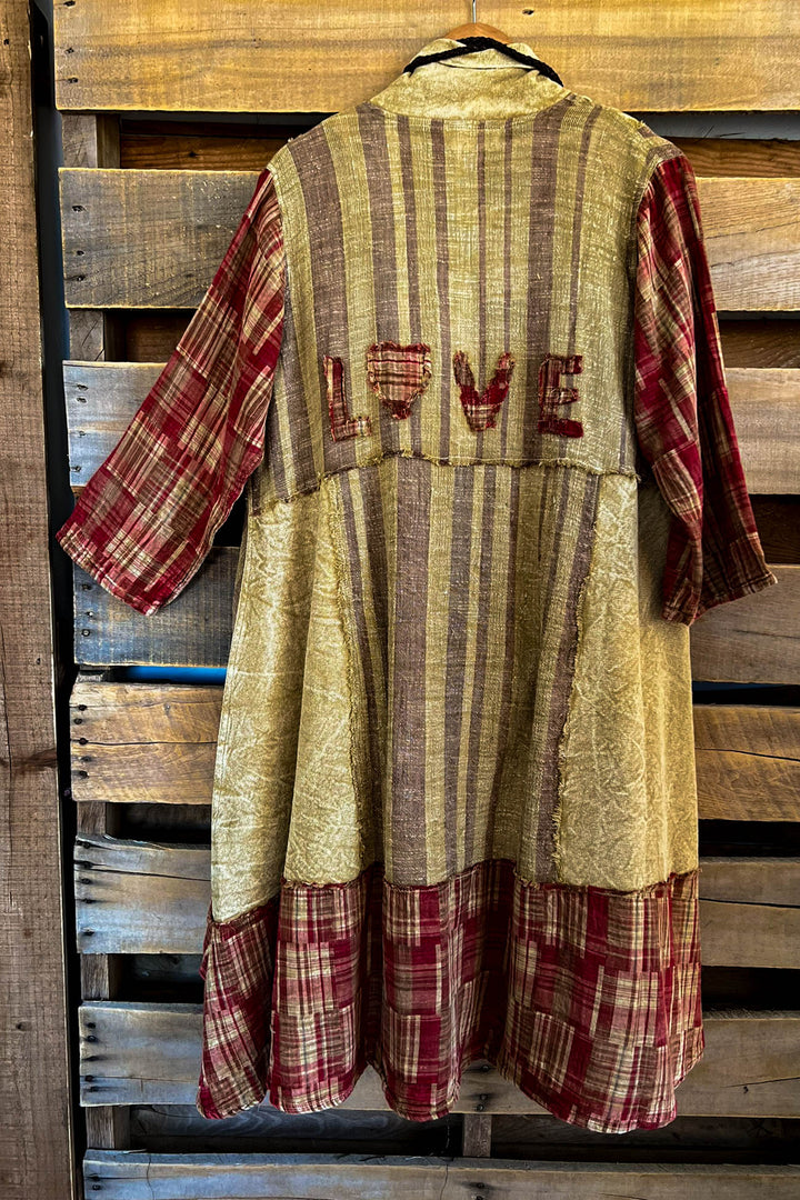 Prairie Stars & Love Patchwork Duster Jacket - 100%Cotton